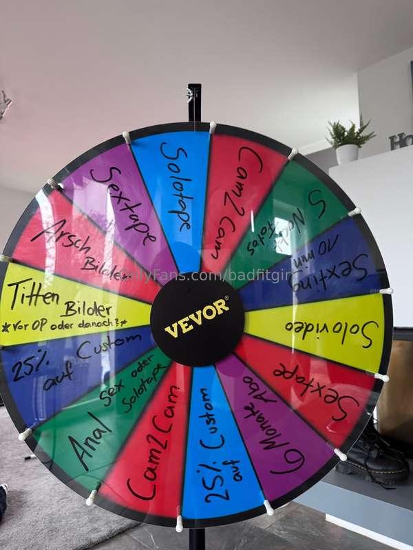 🍀Glücksrad🍀1 Spin : 20€2 Spin : 30€3 Spin : 45€Das Glücksrad..