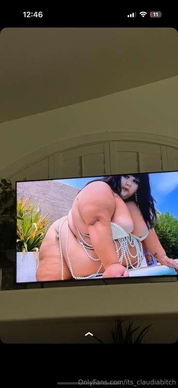 Big girl on a Big screen 
