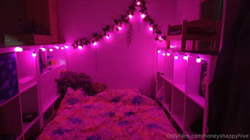 Turning my bed into the red light district it was always mea..