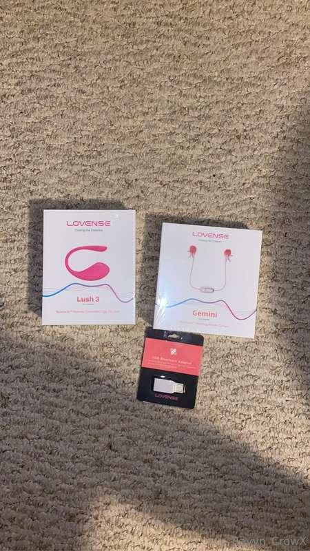 New toys.. who wants the link to control my pleasure? Do you..