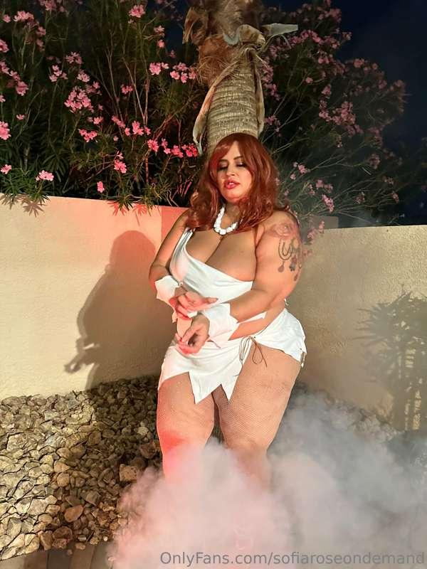 "Hand "em over, Dino. Ladies First" 
- Wilma Flinstone

Get ..