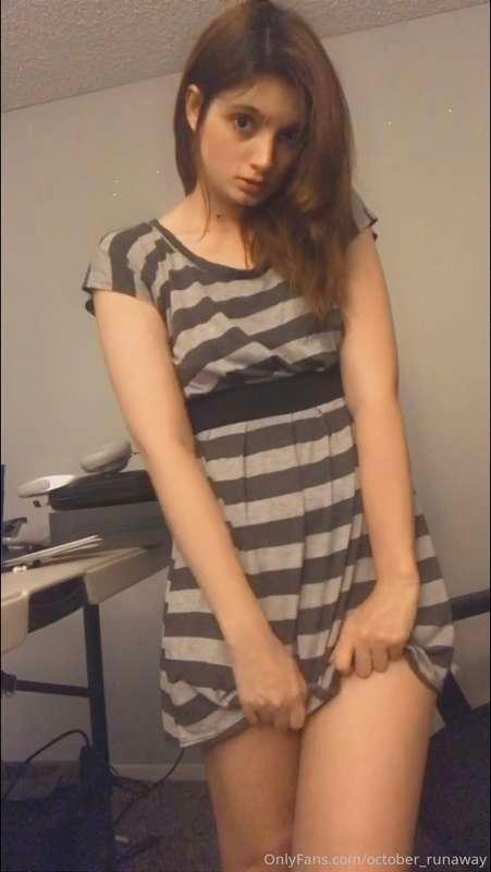 Cute dress? Check! Cute panties?… oops! Guess I packed them ..