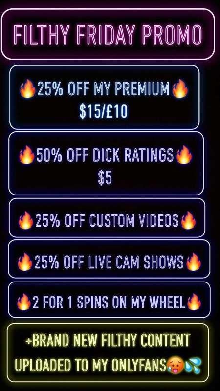 Filthy Friday promo🔥