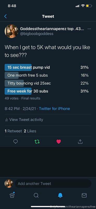 These are the results of my Twitter. Once I get to 5K this w..