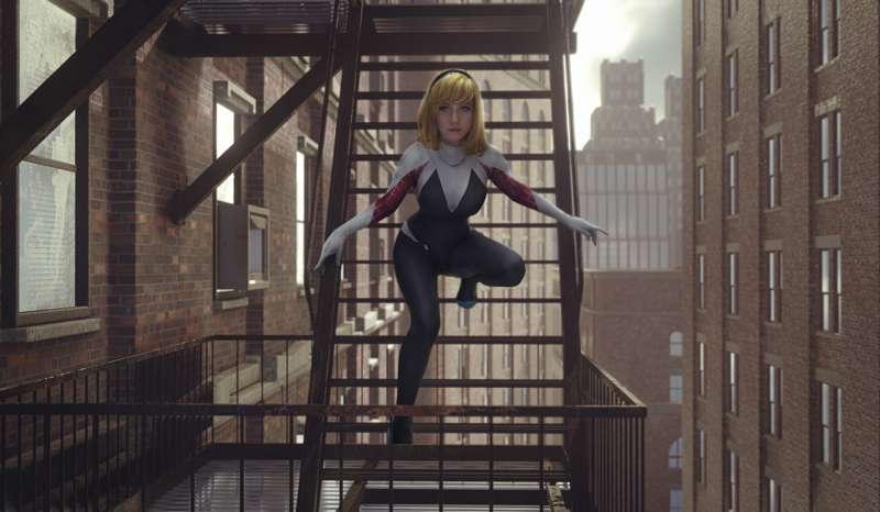 Spider gwen Permanent Wallpaper
