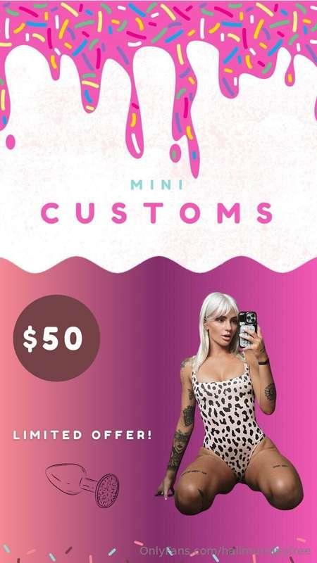MINI CUSTOM PROMOlet me show you my appreciation and love fo..