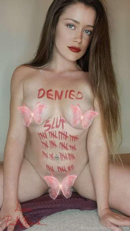 This denied desperate slut is very excited to be cumming thi..