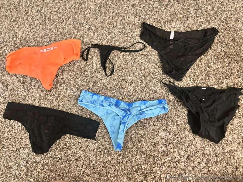 ***NEW WORN PANTY SALE*** i picked out 6 of my worn out pant..