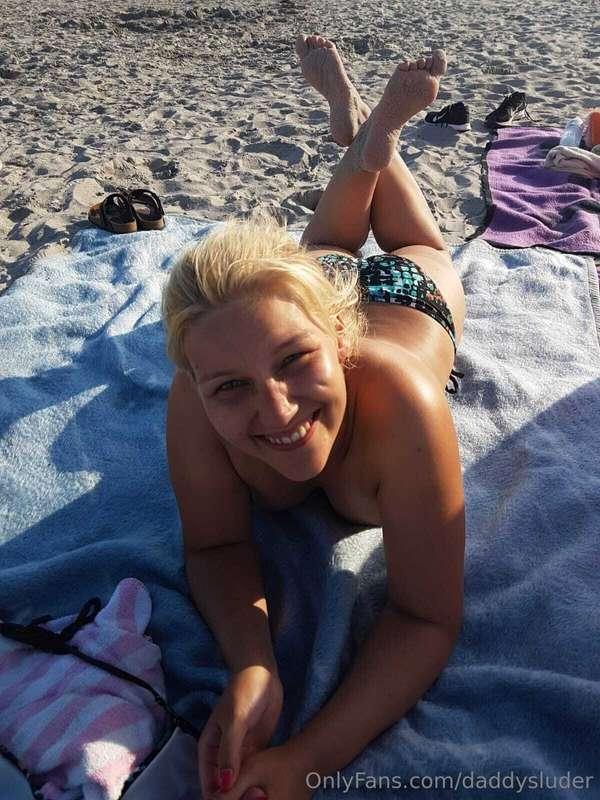 Unfortunately, this beach only allowed topless — but a littl..