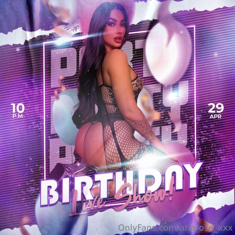 ITS MY BIRTHDAY! 🎂 Live show TONIGHT at 10pm! www.onlyfans.c..