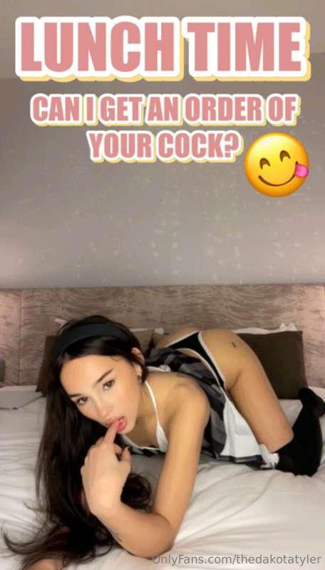 ## HUNGRY FOR COCK 🤤
It’s lunch time ⏰ and I’m craving your ..