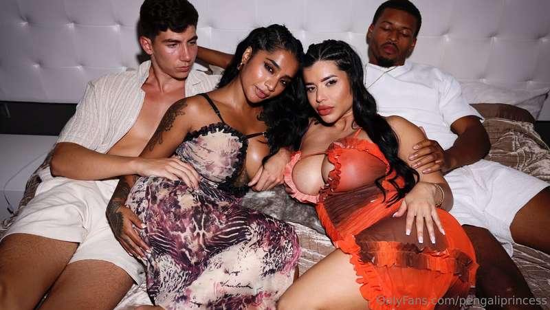 THE INTERRACIAL COUPLE SWAP 🔥 Yasmina and Sara were just hav..