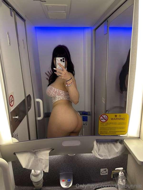 would you sneak in the plane bathroom with me? 🤭