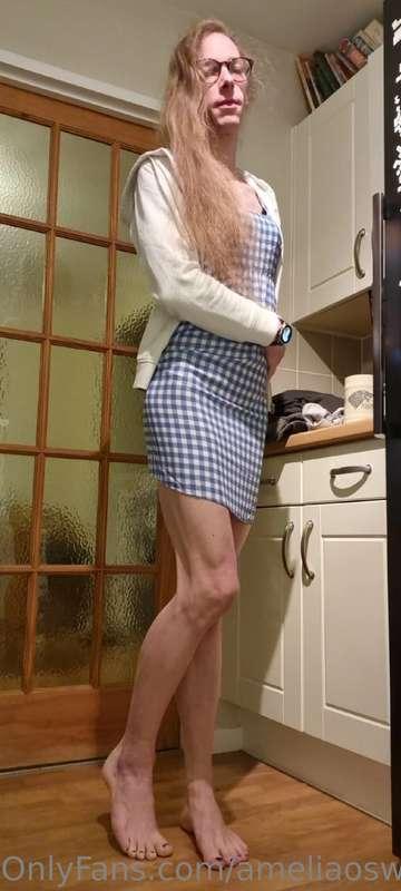 Blue dress, calvins, Cage ❤️❤️❤️