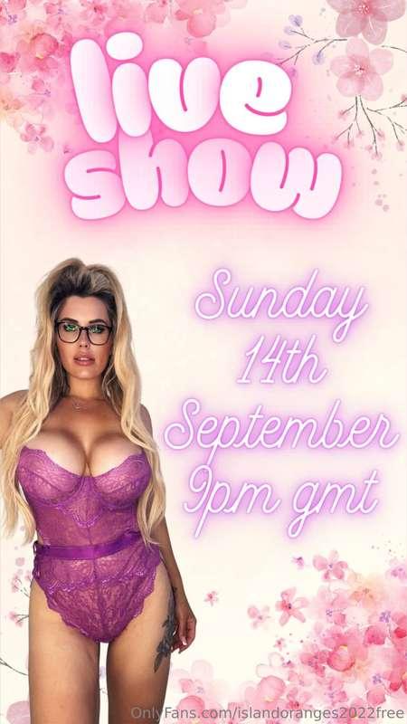 🚨 LIVE SHOW ANNOUNCEMENT 🚨Mark your calendars, babes! 💋📅 14t..