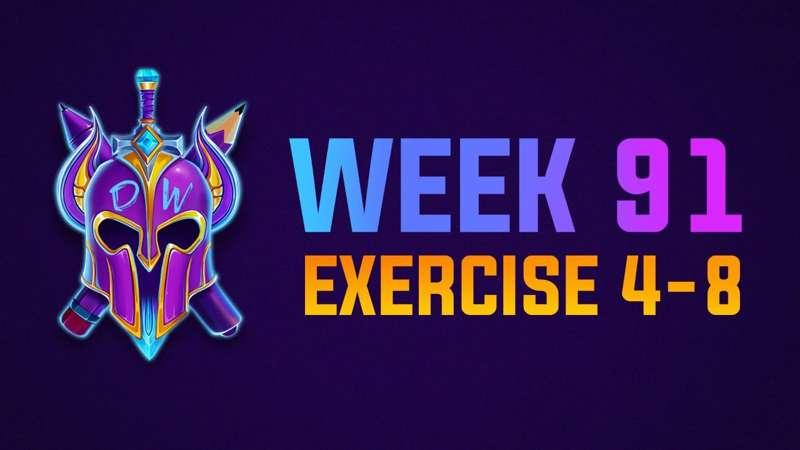 Exercise 4-8 Livestream - WEEK 91