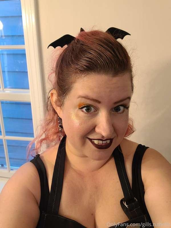 Before and after a summer party that I attended as Halloween..