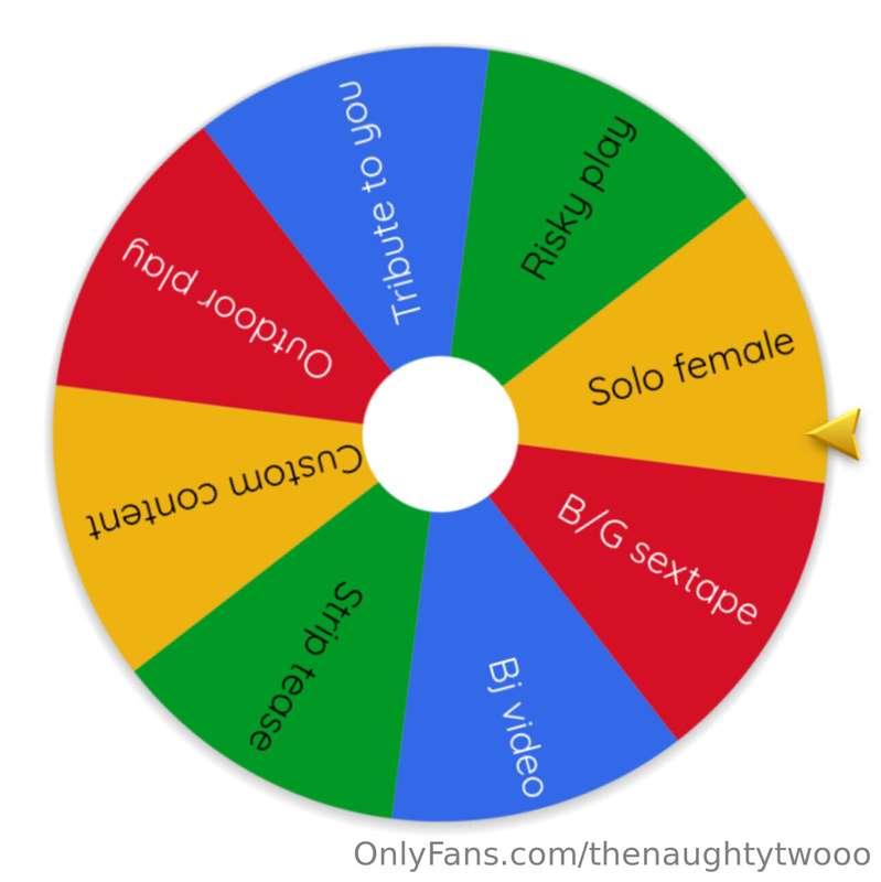 SPIN THE WHEEL - $10 a spin ❤️‍🔥Tip $10 on this post & I’ll ..