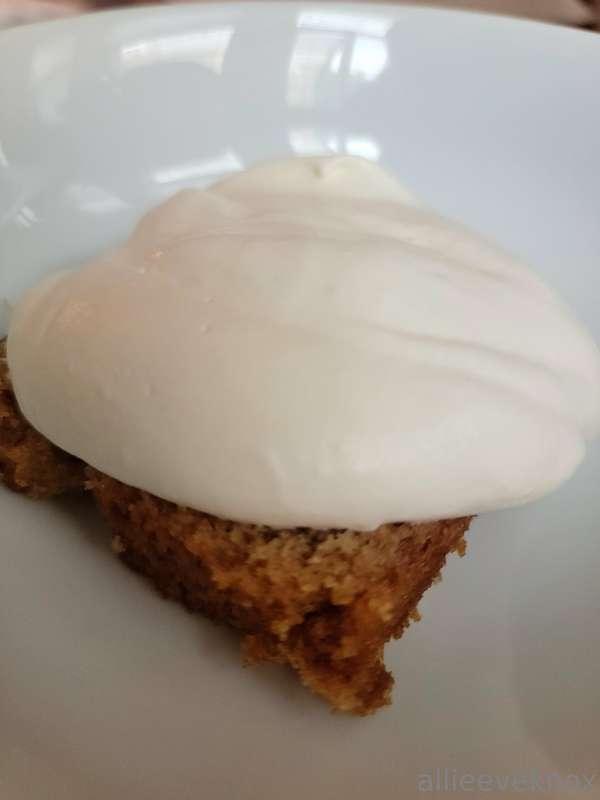 Made some spice cake and whip.