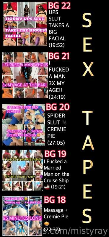 (Be sure to swipe left for all!)

Below are all my ***SEX TA..