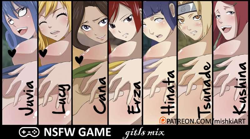 Girls mix doggy POV (Fairy Tail & Naruto)