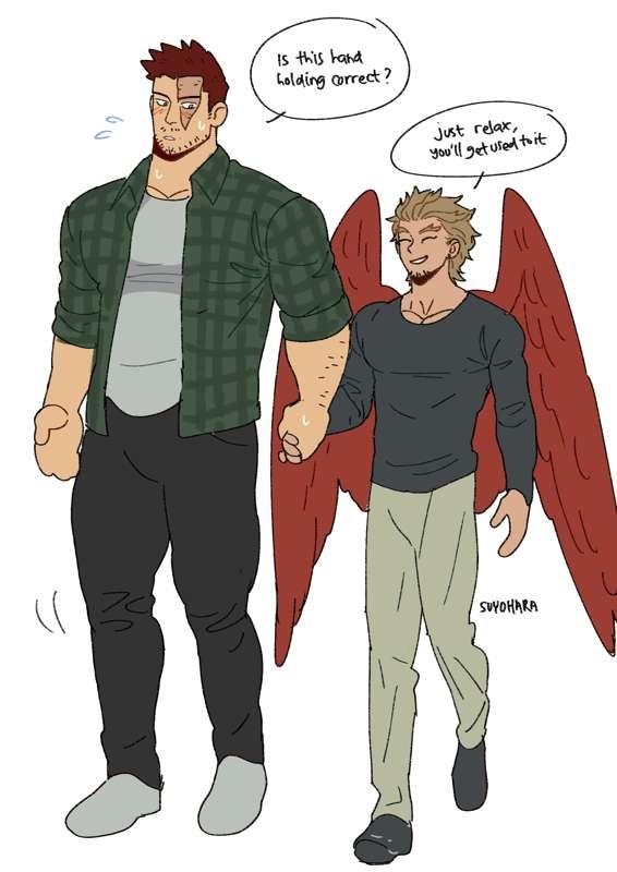 holding hands