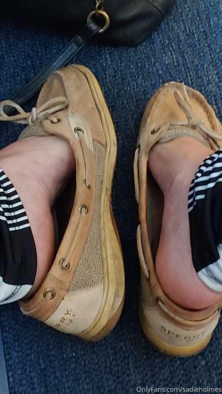 I got sweaty travel feet & stuck them in my friends face...h..