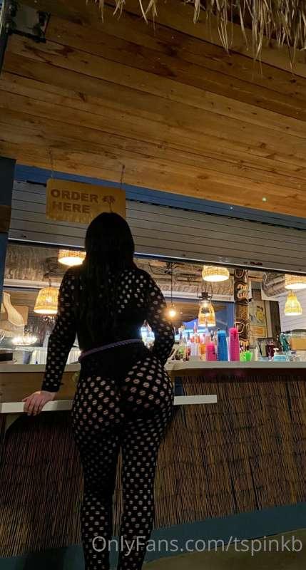 What would you do if you saw me ordering at the bar wearing ..