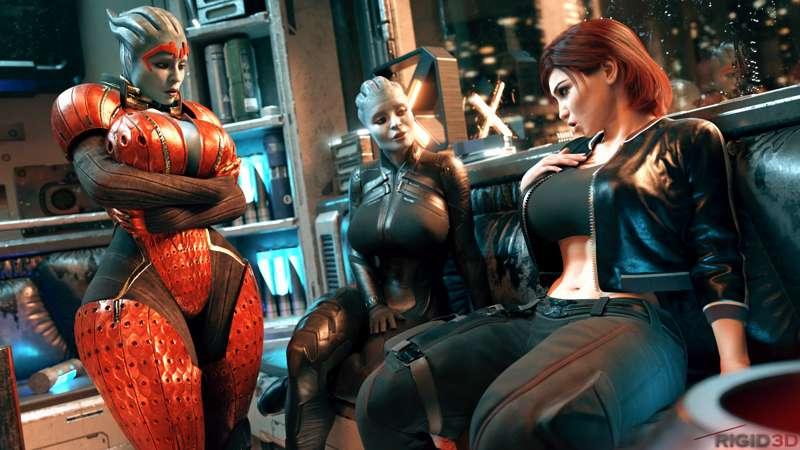 Futa_Shepard_x_Samara_and_Morinth Image set (1/6) - Early Access