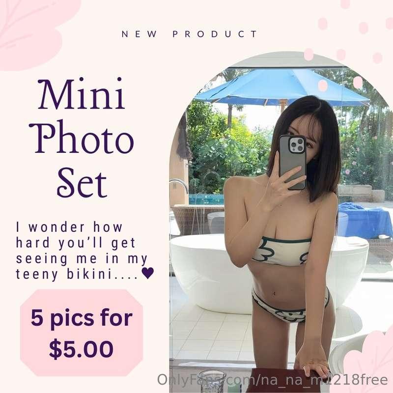 Today's content on my page is sexy bikini mini photo set❤️👙 ..