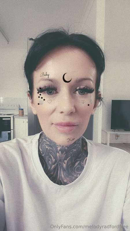 Snapchat face tattoos 🤣 I'm getting more face tattoos for my..