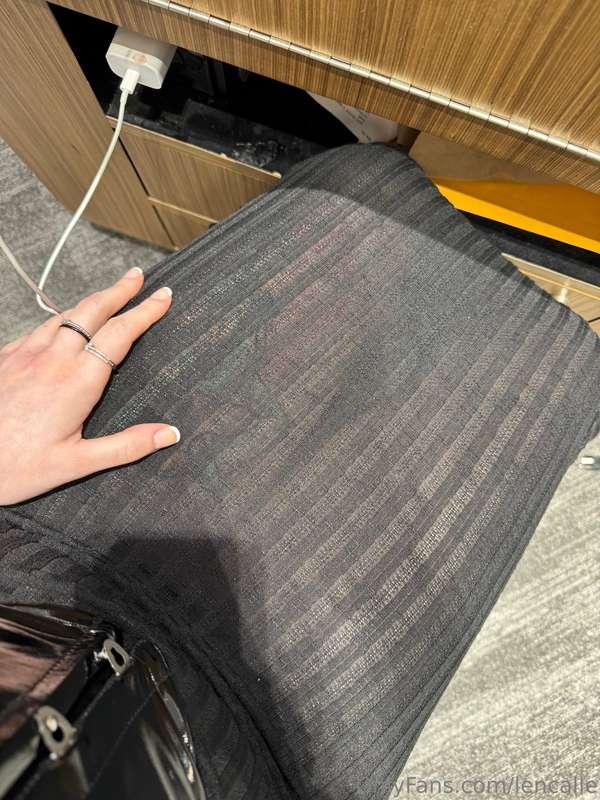 Wearing a see through dress today! Might take some spicy pic..