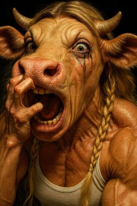 [Story] Gripping Her Snout - Cow TF Horror