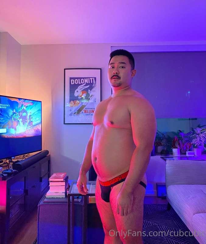 Chill night lounging in my mesh jock