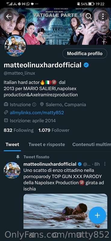 Profilo verificato su twitter 🔞💦