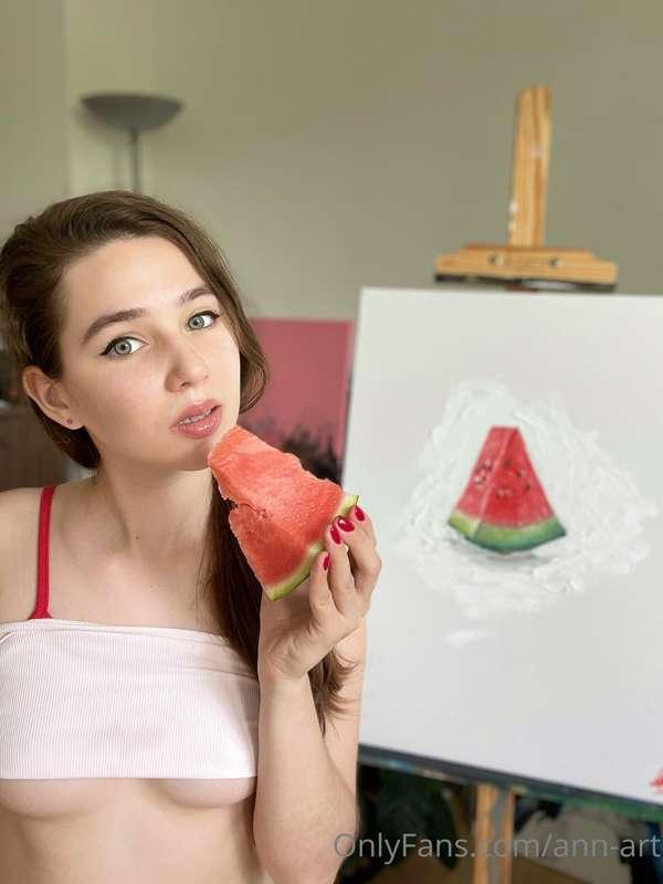 Do you miss the sweet, cool watermelon and the hot summer?)