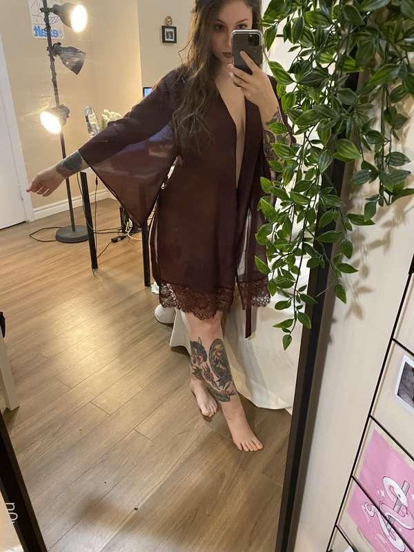 taking my robe off for you...