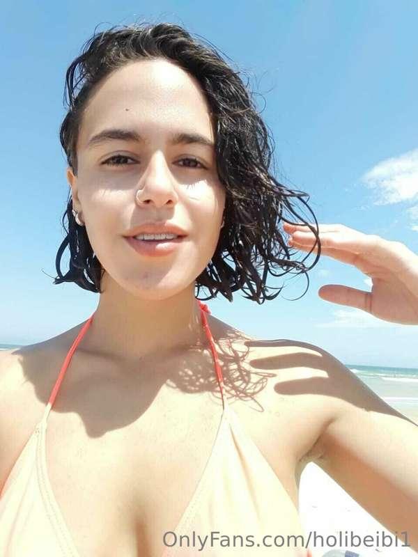 una holi en la playa