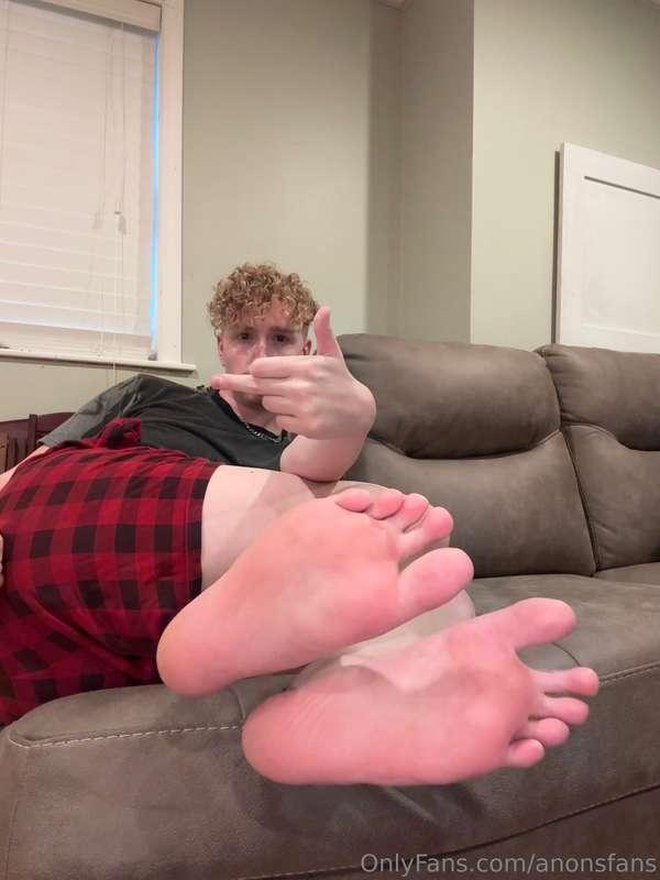 My feet on the couch 🥰