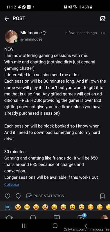 Here is my gaming offer in more detail