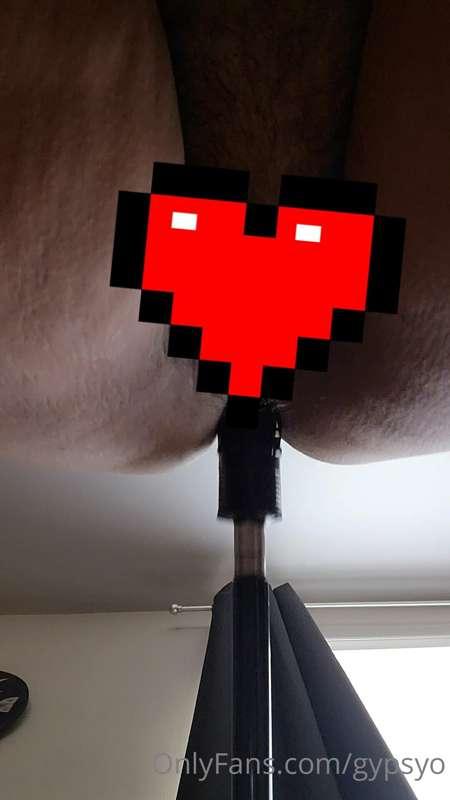 Finally tried out my sex machine. Of course I had to go all ..