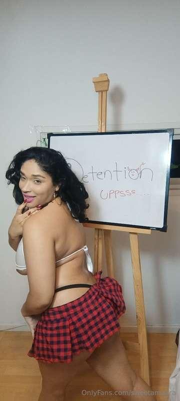 UPPPS! What had I done that put me in detention?😈