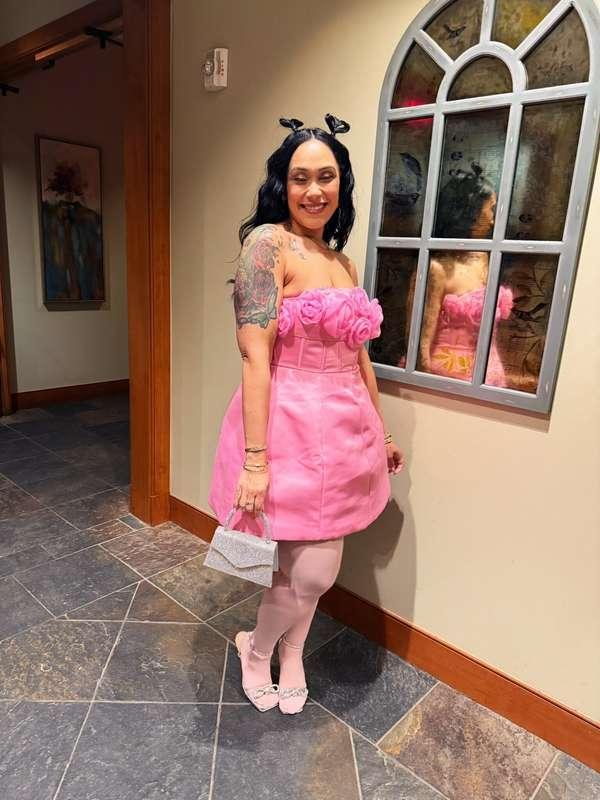 My dress is made of girlfriend material 😉
