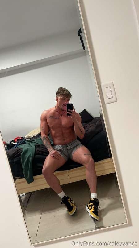 Do y’all really wanna see just my bare cock? No clothes at a..