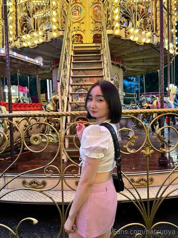 I might be not tall enough to ride some of the carousels but..