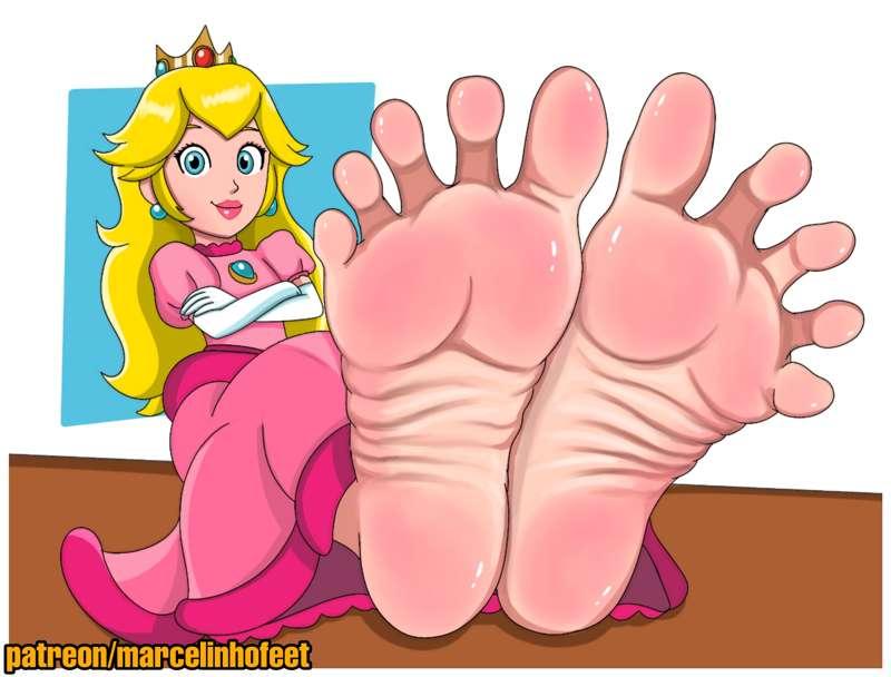 Princess Peach Feet
