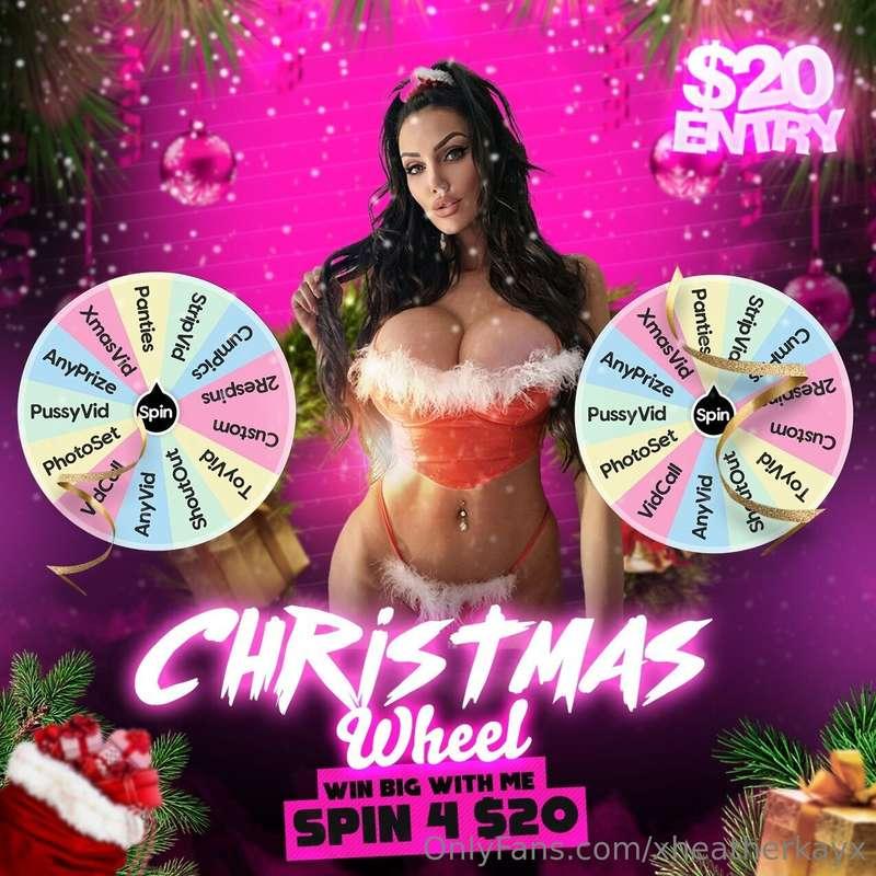 🎄 CHRISTMAS WHEEL 🎄Tip $20 for a spin on my Christmas wheel,..