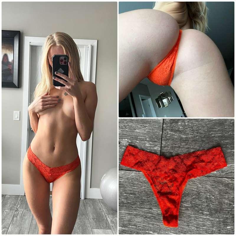 🍑Orange panties🍑 - SOLD
Gym specific! 
I wore these to the g..