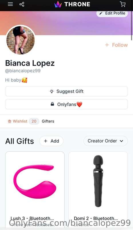 I just did a Wishlist! If you have any suggestions of what s..