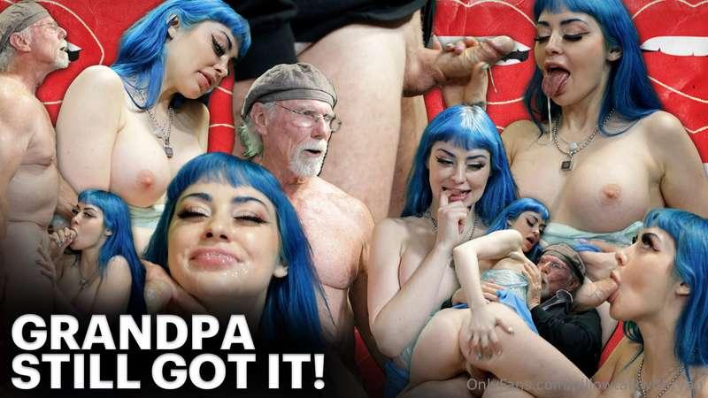 JEWELZ BLU FUCKS DAN DANGLER’S GRANDPA LIVE DURING PODCAST 😱..